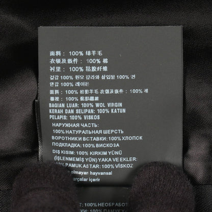 Prada Velour Contrast Zip Up Wool Jacket — view 5