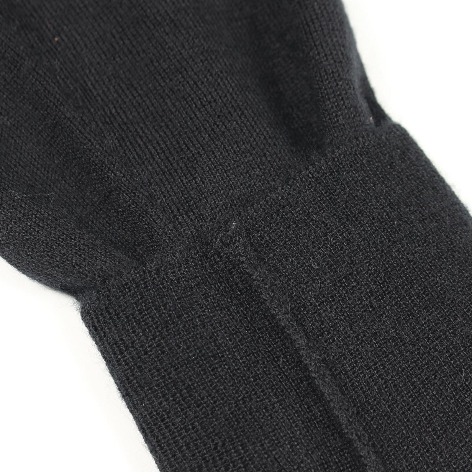 Hermes Knit Rib Black Cashmere Sweater — view 5