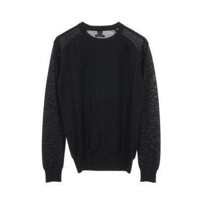 Hermes Knit Rib Black Cashmere Sweater — view 2