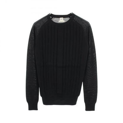 Hermes Knit Rib Black Cashmere Sweater