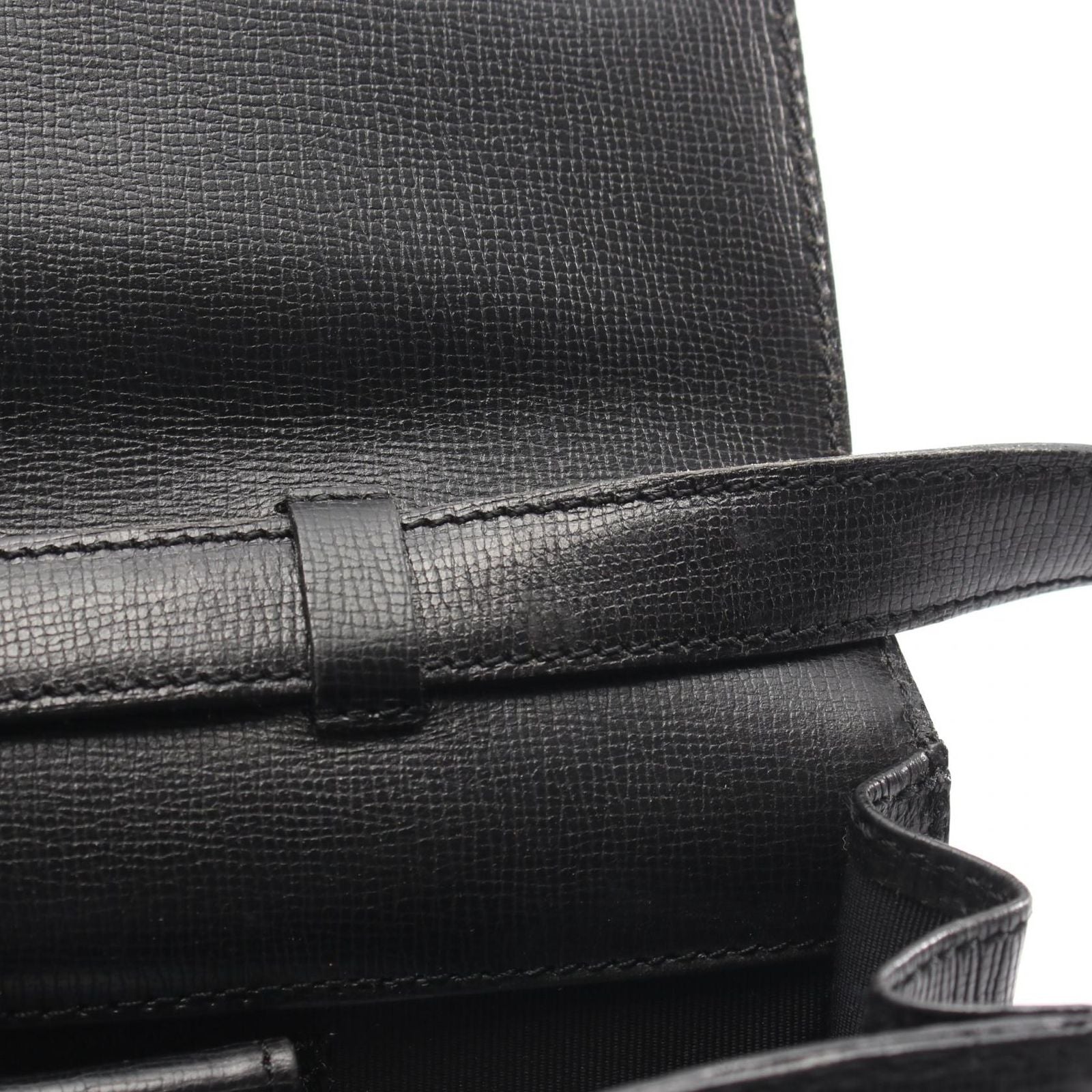 Dior Shoulder Bag CD Logo Vintage Black Leather — view 6