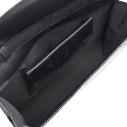 Dior Shoulder Bag CD Logo Vintage Black Leather — view 3