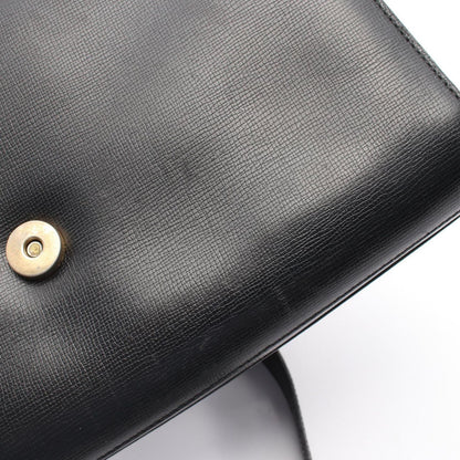 Dior Shoulder Bag CD Logo Vintage Black Leather — view 8