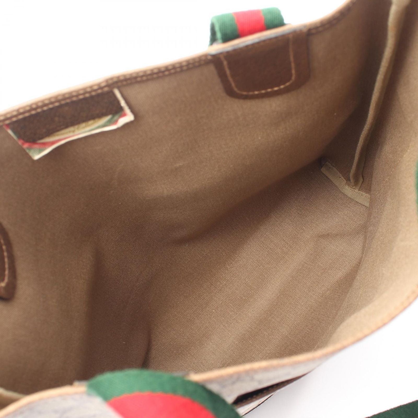 Gucci Tote Vintage Sherry Line GG Plus Beige Canvas Leather — view 3