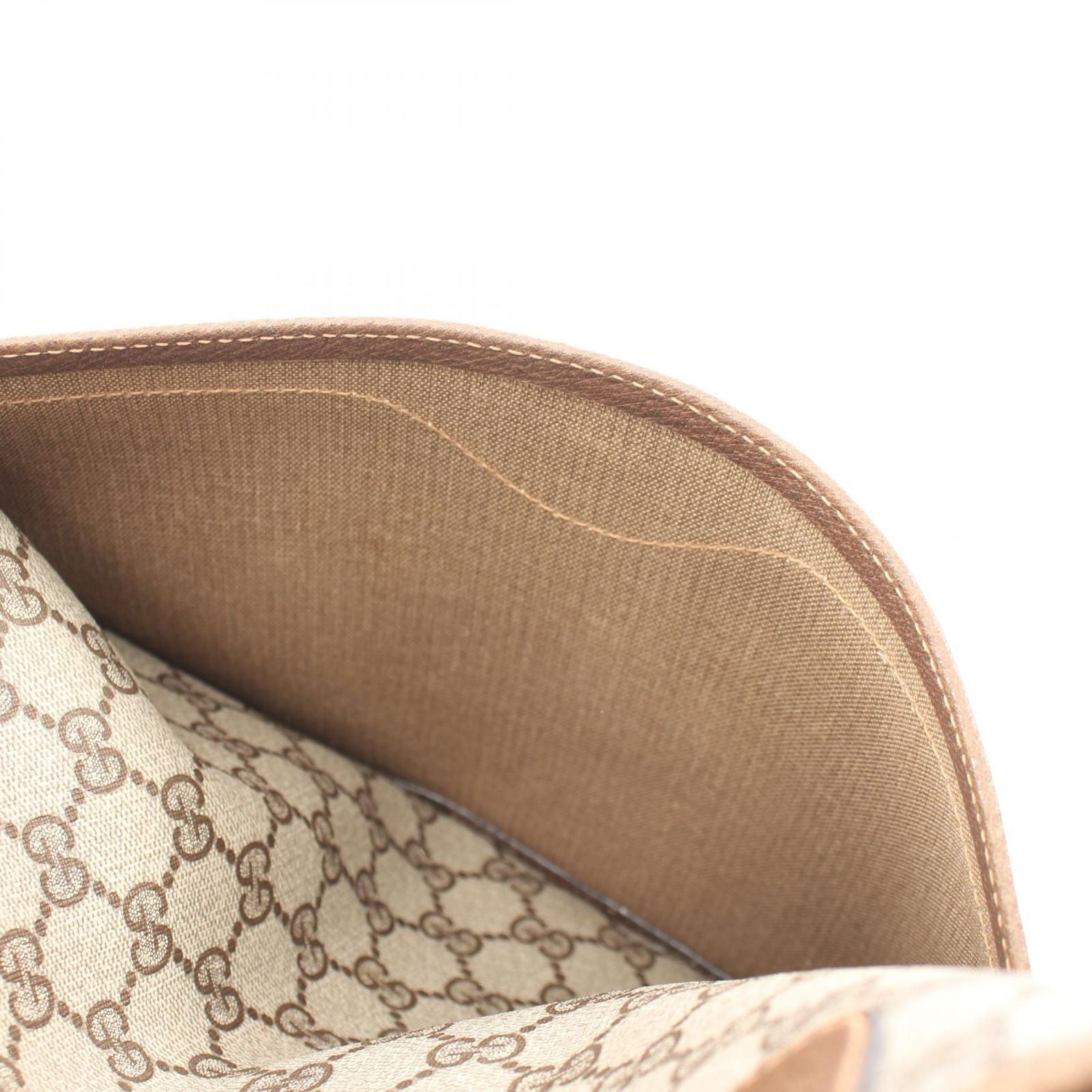 Gucci Tote Vintage Sherry Line GG Plus Beige Canvas Leather — view 8