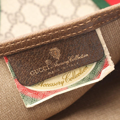 Gucci Tote Vintage Sherry Line GG Plus Beige Canvas Leather — view 4