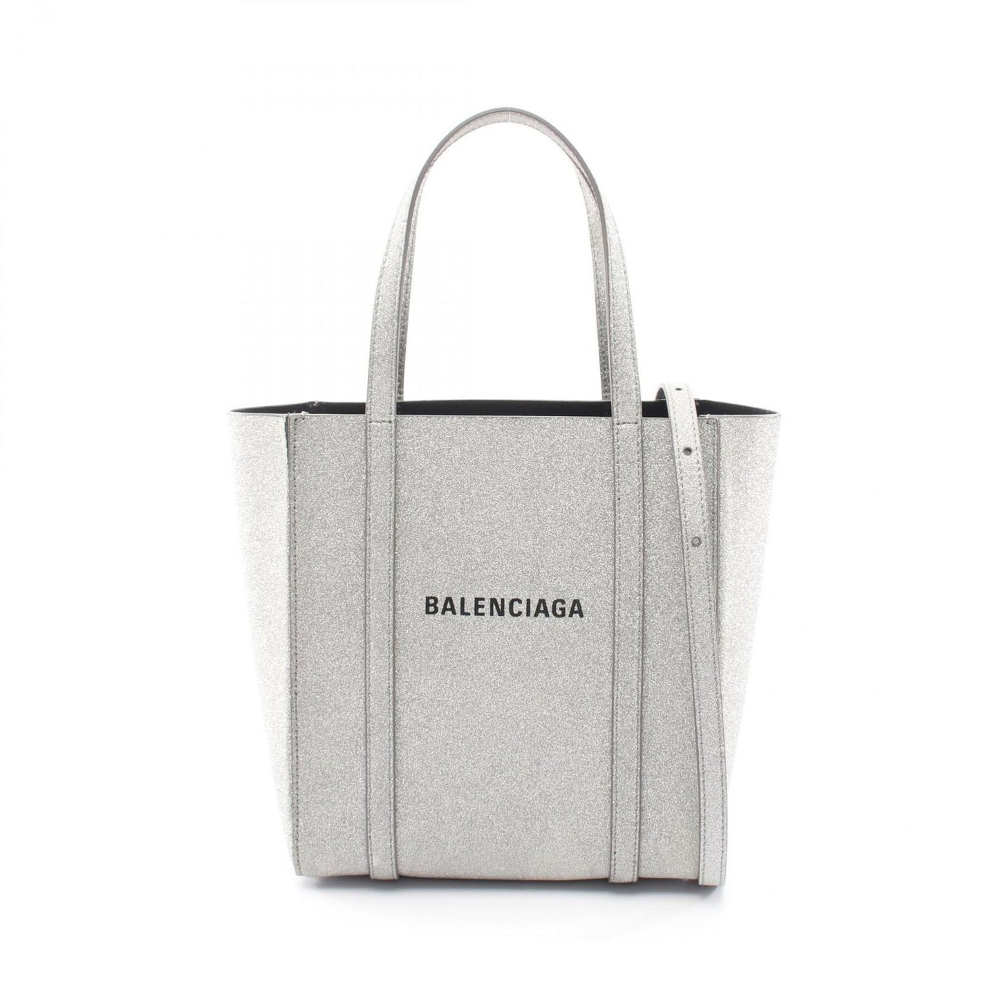 Balenciaga Tote Everyday Xxs 2-Way Silver Leather