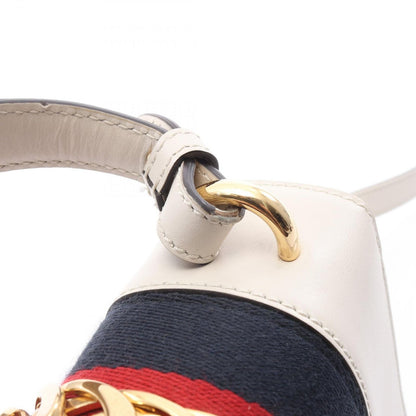 Gucci Handbag Sylvie Sherry Line 2-Way Ivory Leather — view 9