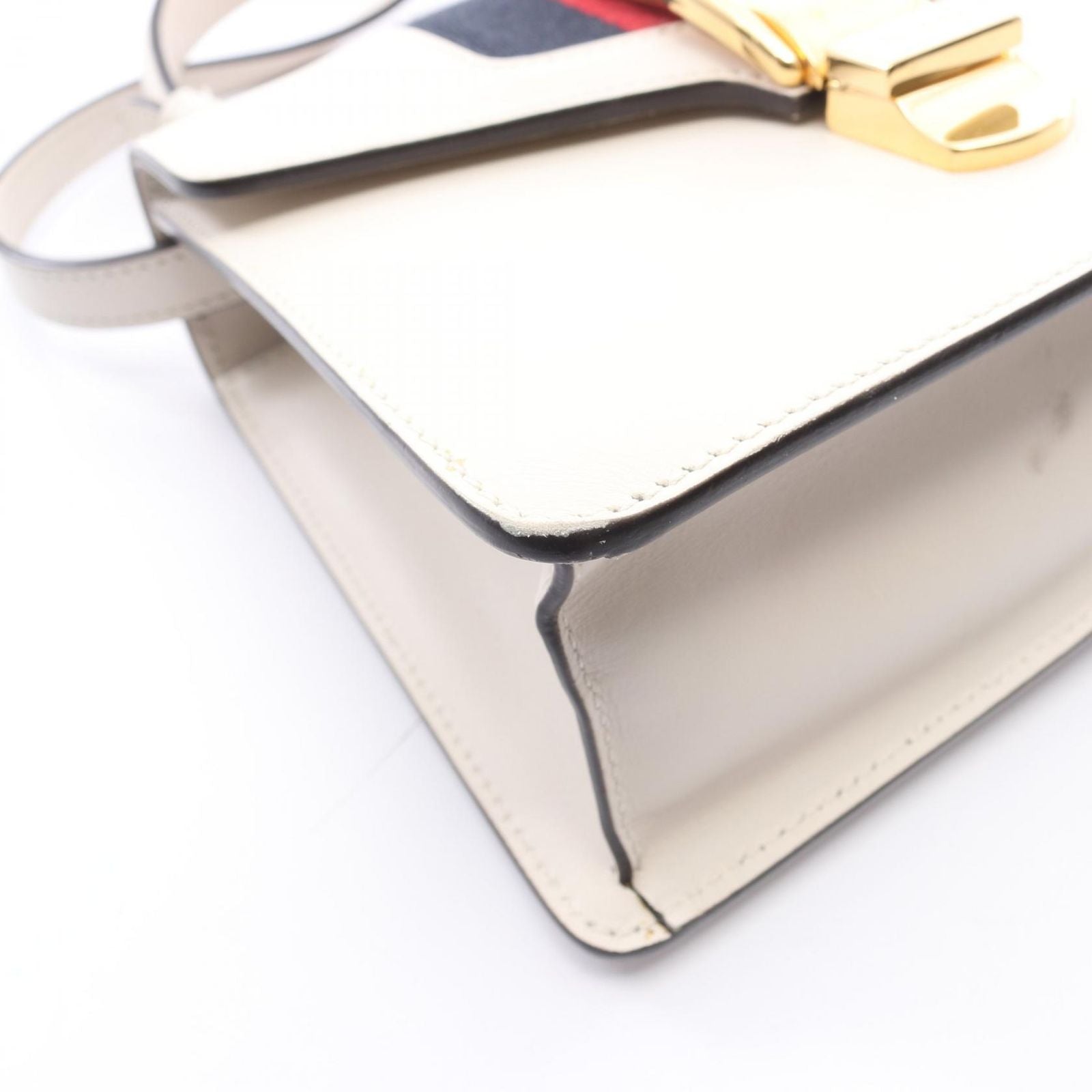 Gucci Handbag Sylvie Sherry Line 2-Way Ivory Leather — view 5