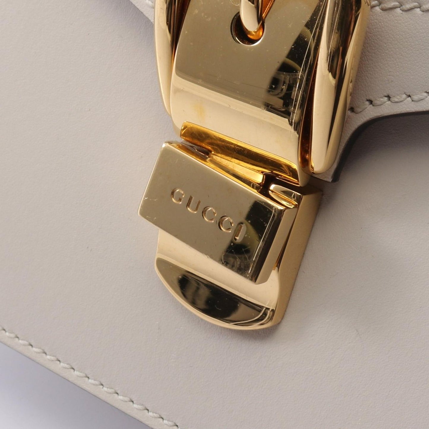 Gucci Handbag Sylvie Sherry Line 2-Way Ivory Leather — view 7