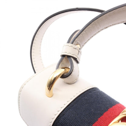 Gucci Handbag Sylvie Sherry Line 2-Way Ivory Leather — view 8