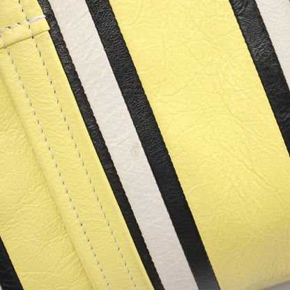 Balenciaga Handbag Barbes 2-Way Yellow Black Ivory Leather Small — view 7