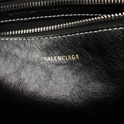 Balenciaga Handbag Barbes 2-Way Yellow Black Ivory Leather Small — view 4