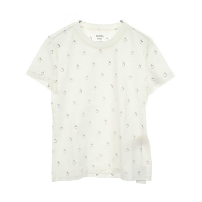 Hermes Short Sleeve T-Shirt Anno Finesse White Cotton