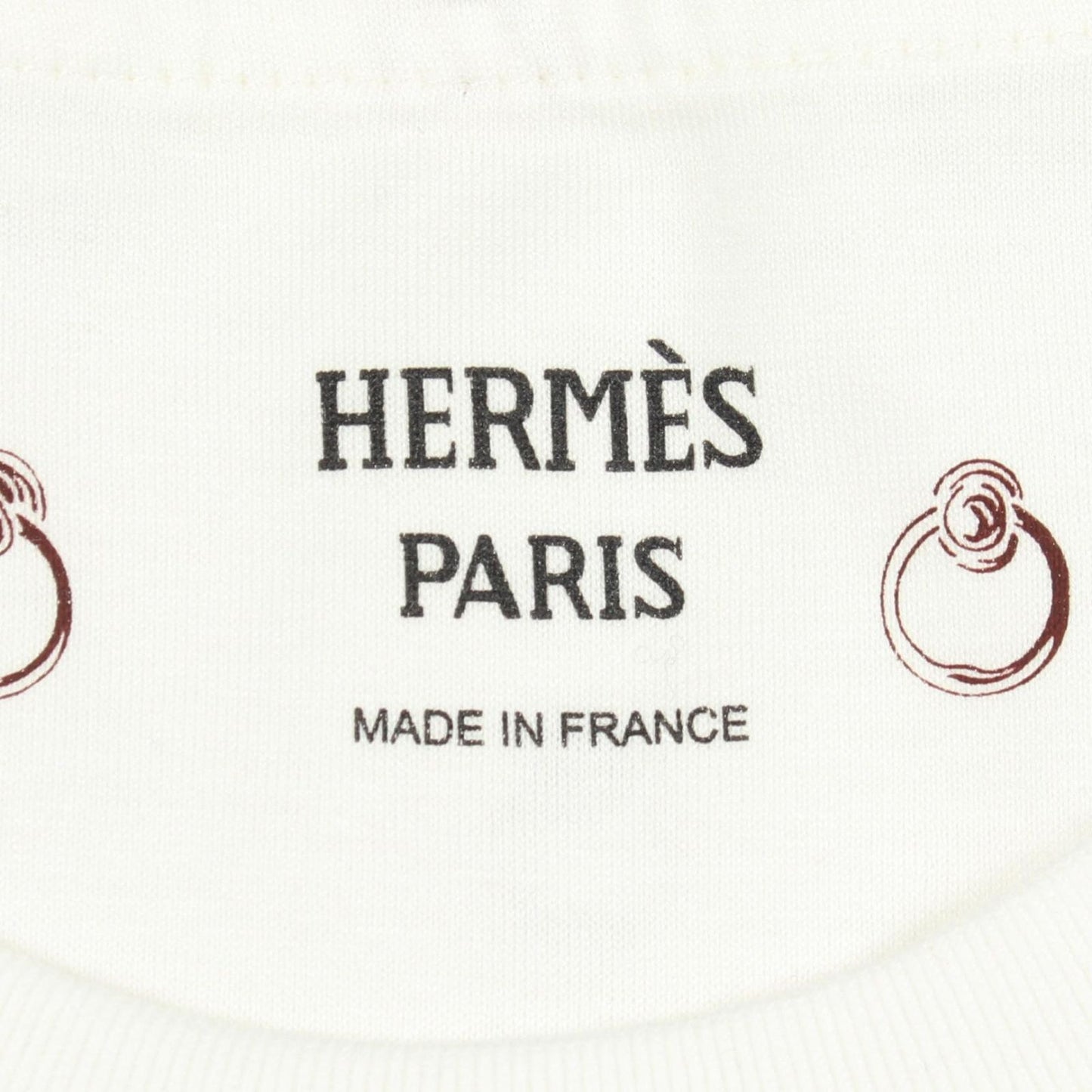 Hermes Short Sleeve T-Shirt Anno Finesse White Cotton — view 3
