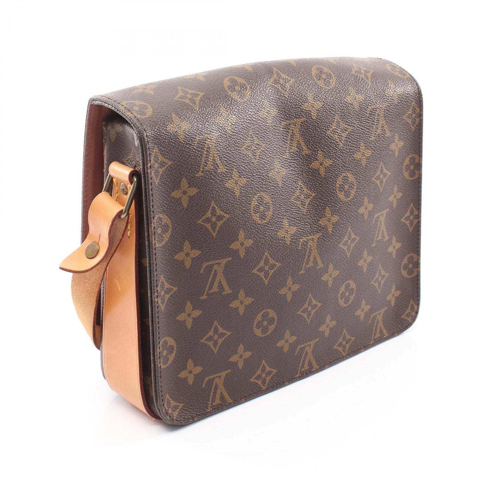 Louis Vuitton Shoulder Bag Cartouchiere GM Canvas Leather — view 2