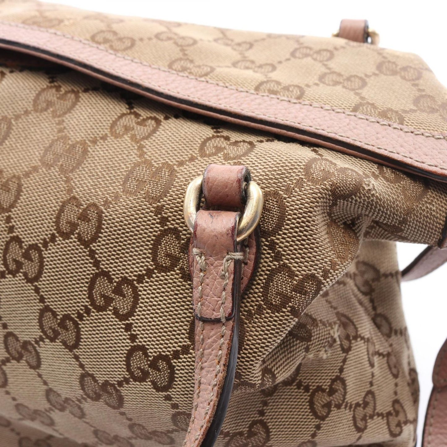 Gucci Handbag Bree GG Canvas 2-Way Beige Pink Shoulder — view 7