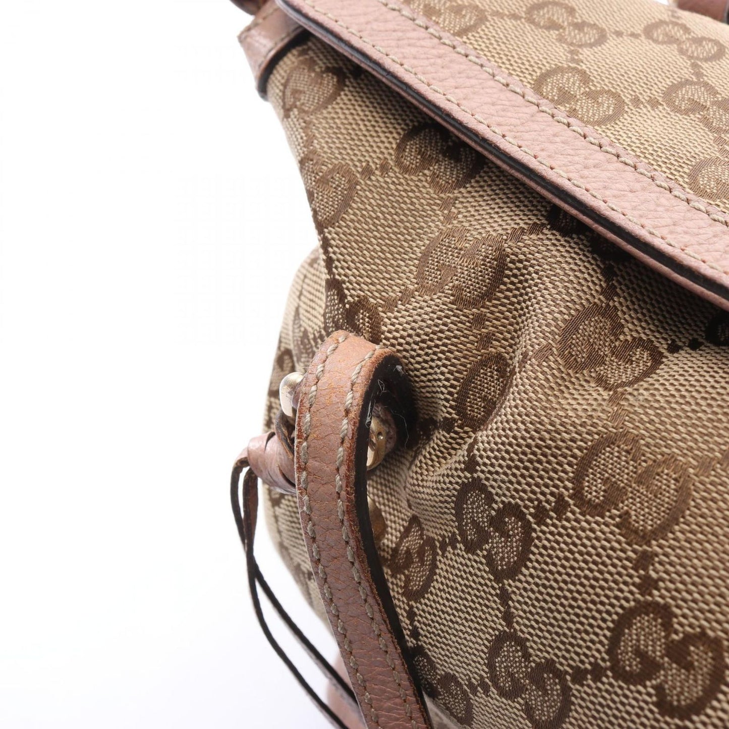 Gucci Handbag Bree GG Canvas 2-Way Beige Pink Shoulder — view 8