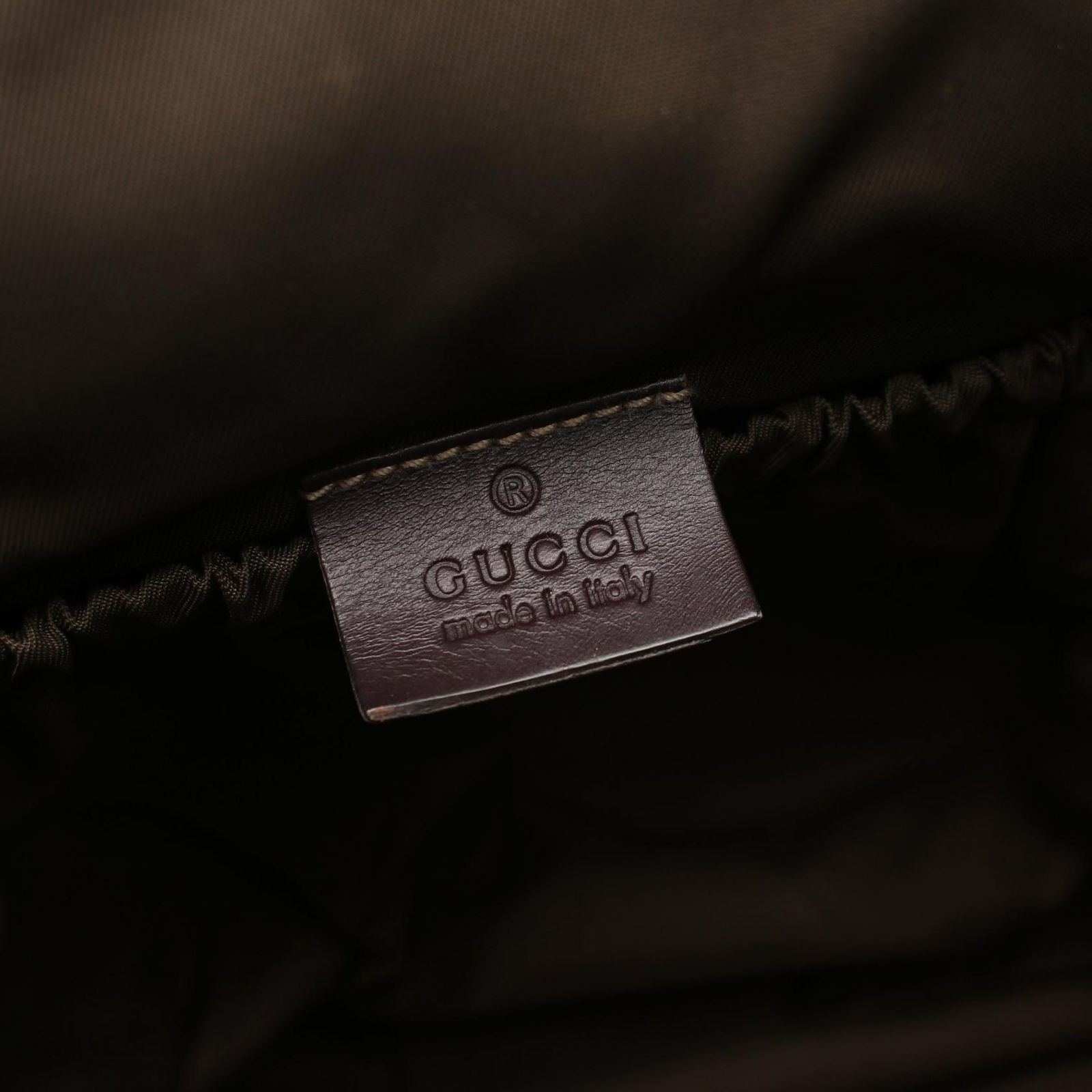 Gucci Shoulder Bag GG Supreme Beige Canvas Leather — view 4