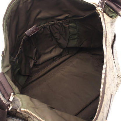 Gucci Shoulder Bag GG Supreme Beige Canvas Leather — view 3