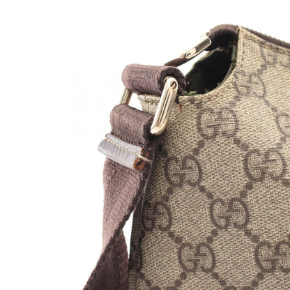 Gucci Shoulder Bag GG Supreme Beige Canvas Leather — view 8