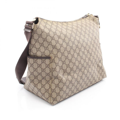 Gucci Shoulder Bag GG Supreme Beige Canvas Leather — view 2