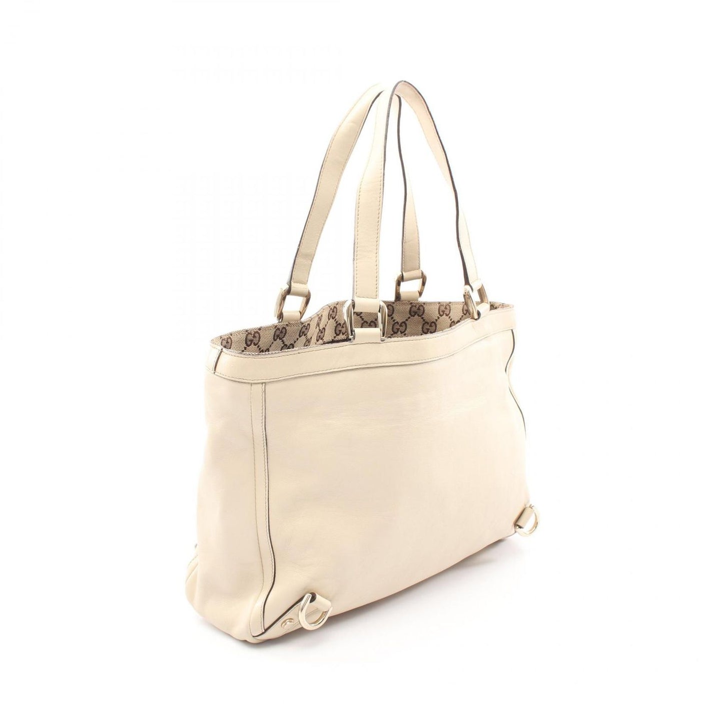 Gucci Tote Abbey Ivory Leather — view 2