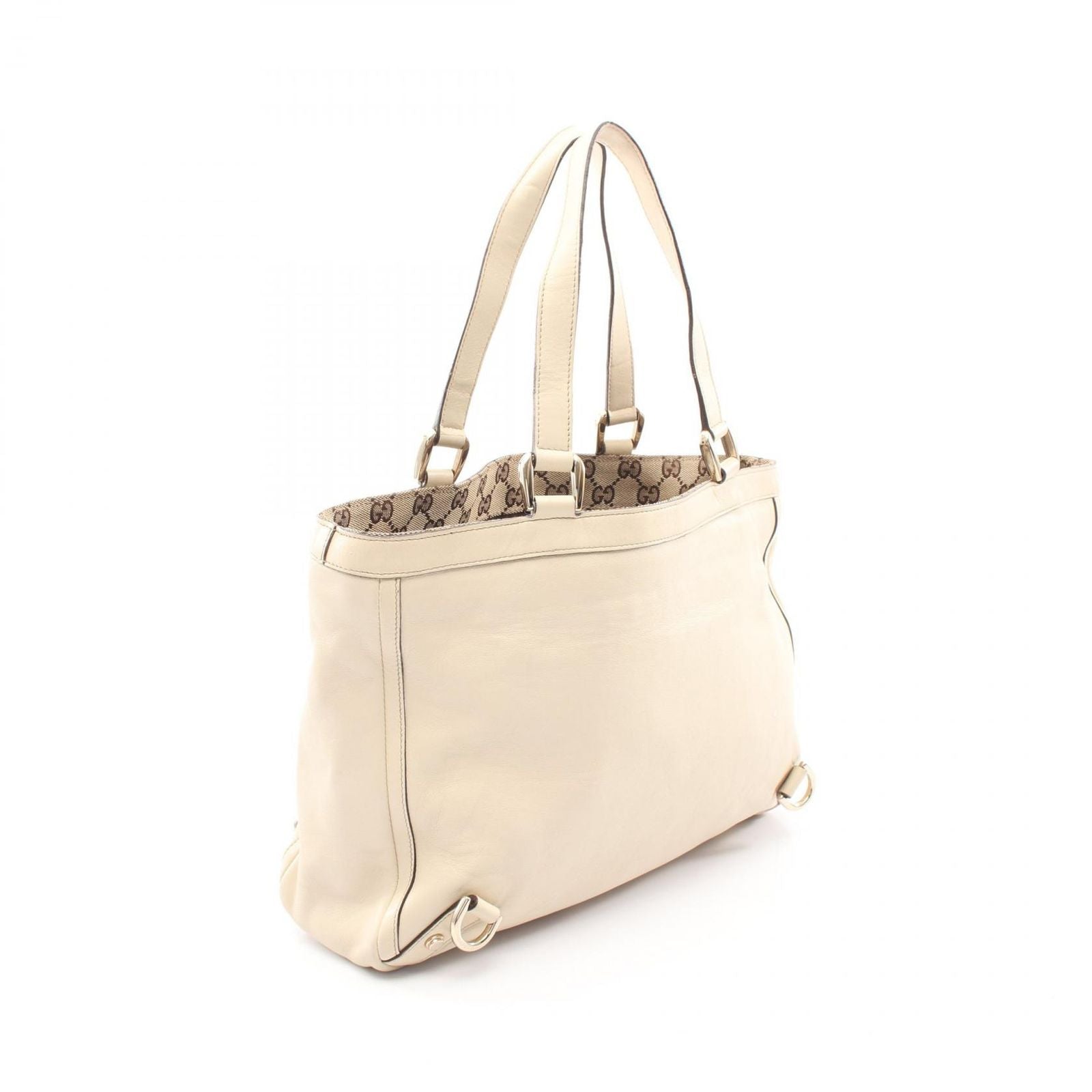 Gucci Tote Abbey Ivory Leather — view 2