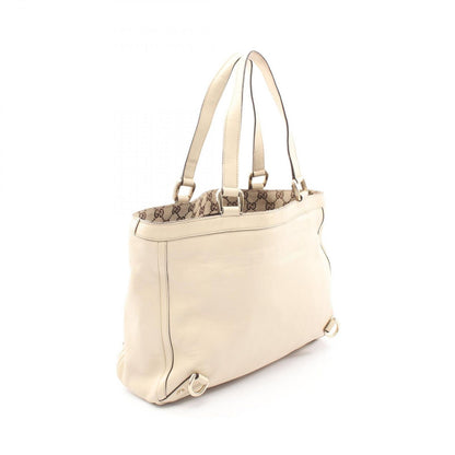 Gucci Tote Abbey Ivory Leather — view 2