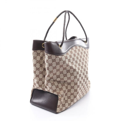 Gucci Tote GG Canvas Beige Dark Brown — view 2