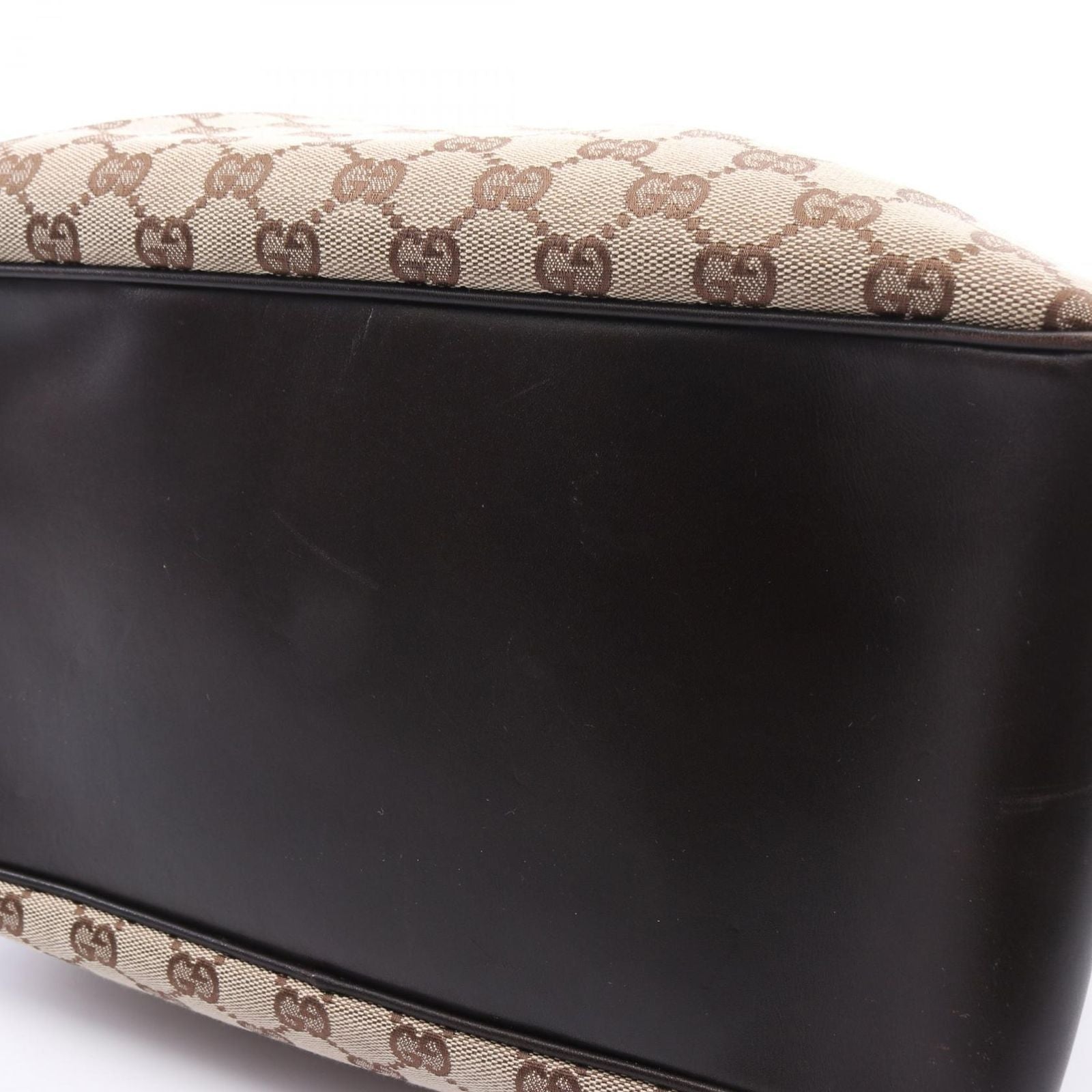 Gucci Tote GG Canvas Beige Dark Brown — view 6