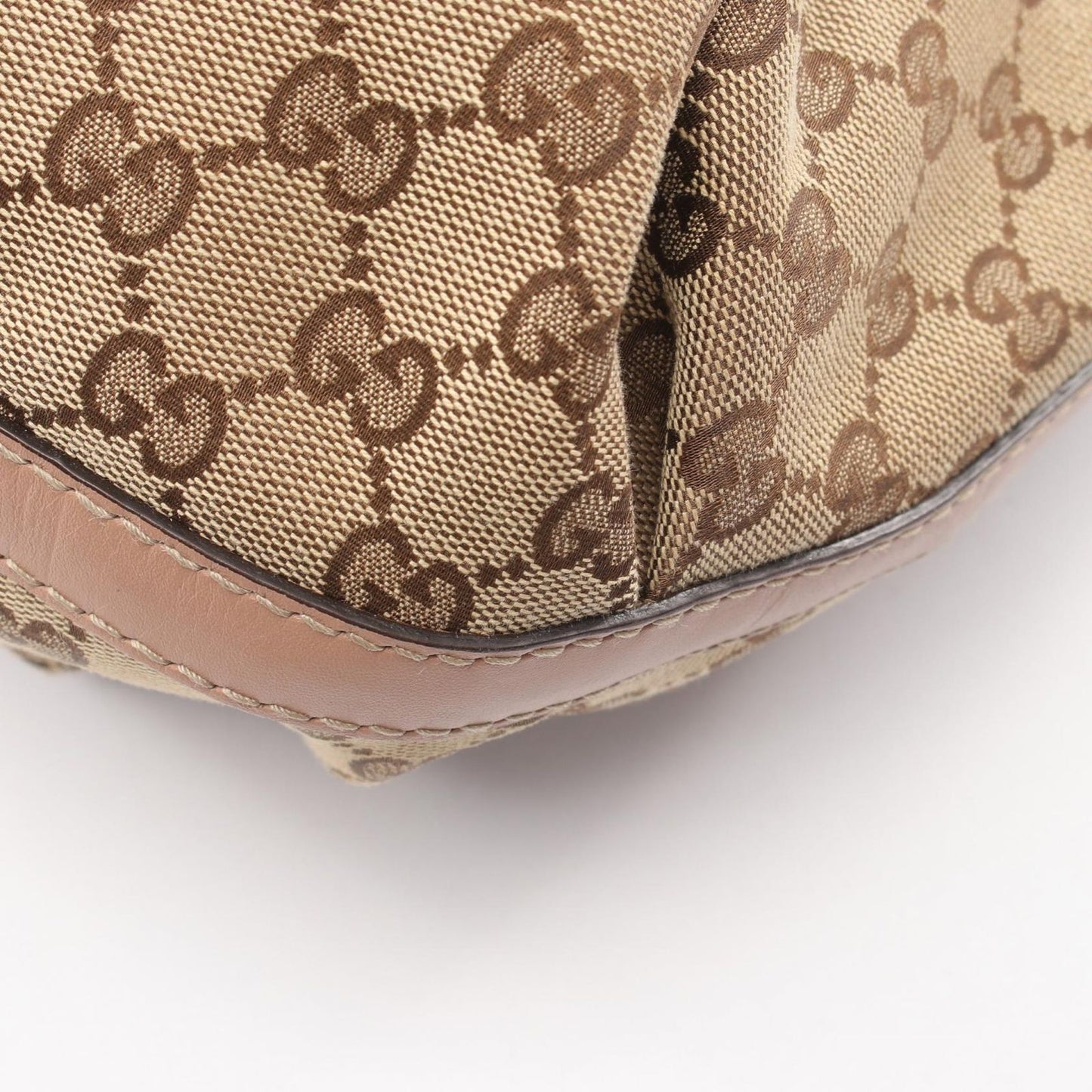 Gucci Tote Scarlet Beige Canvas Leather — view 6