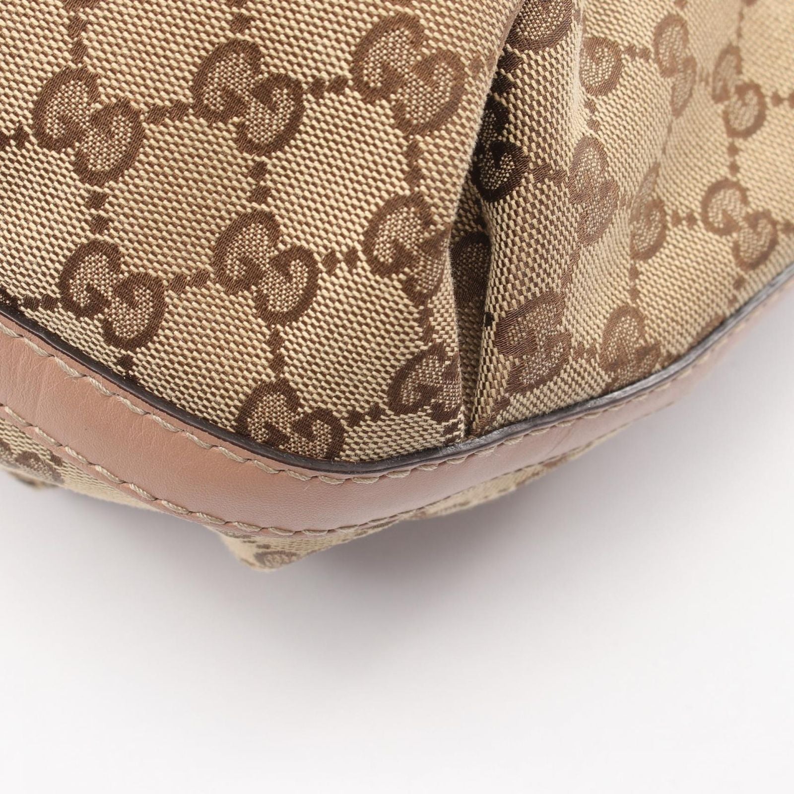 Gucci Tote Scarlet Beige Canvas Leather — view 6