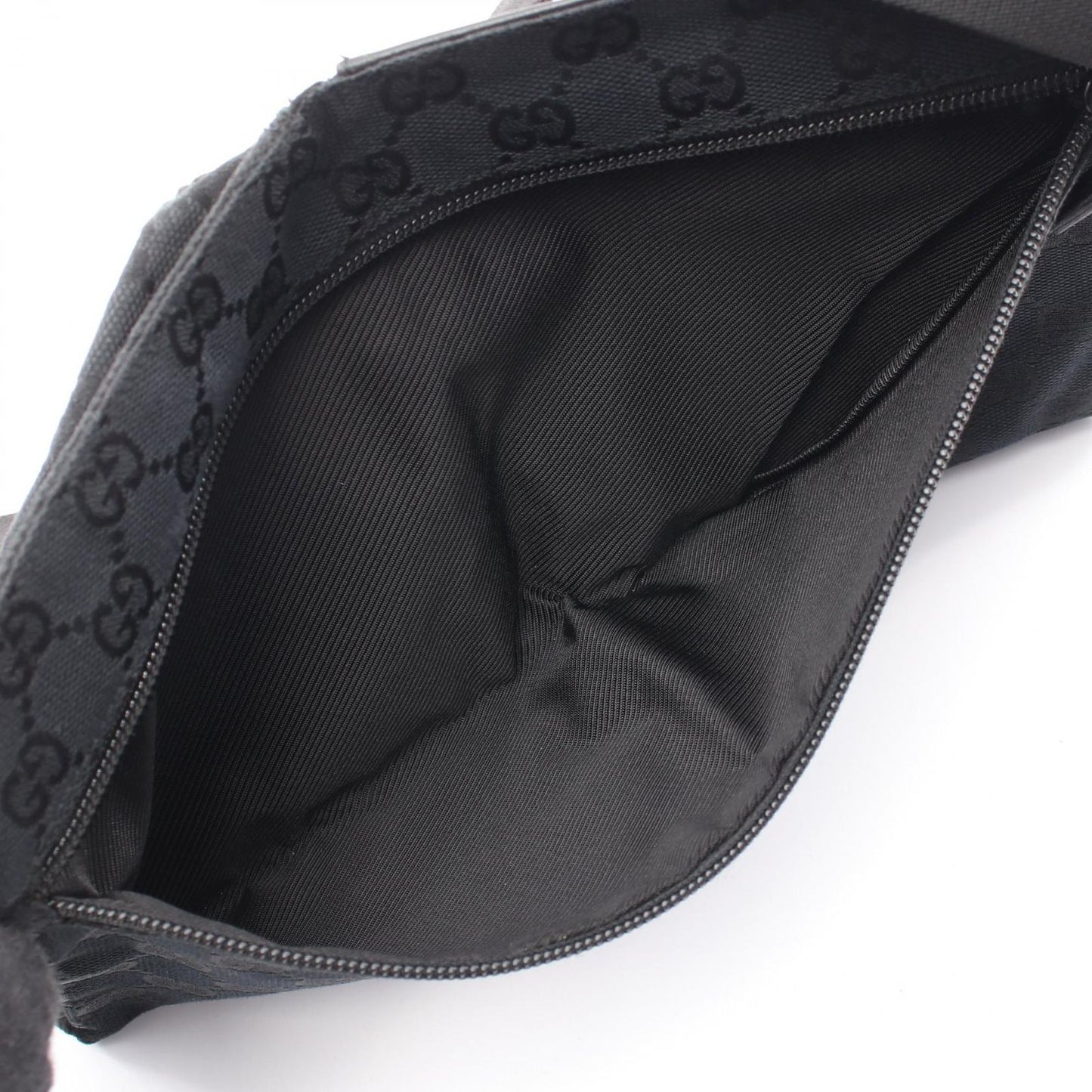 Gucci Waist Bag GG Canvas 018 Black — view 3