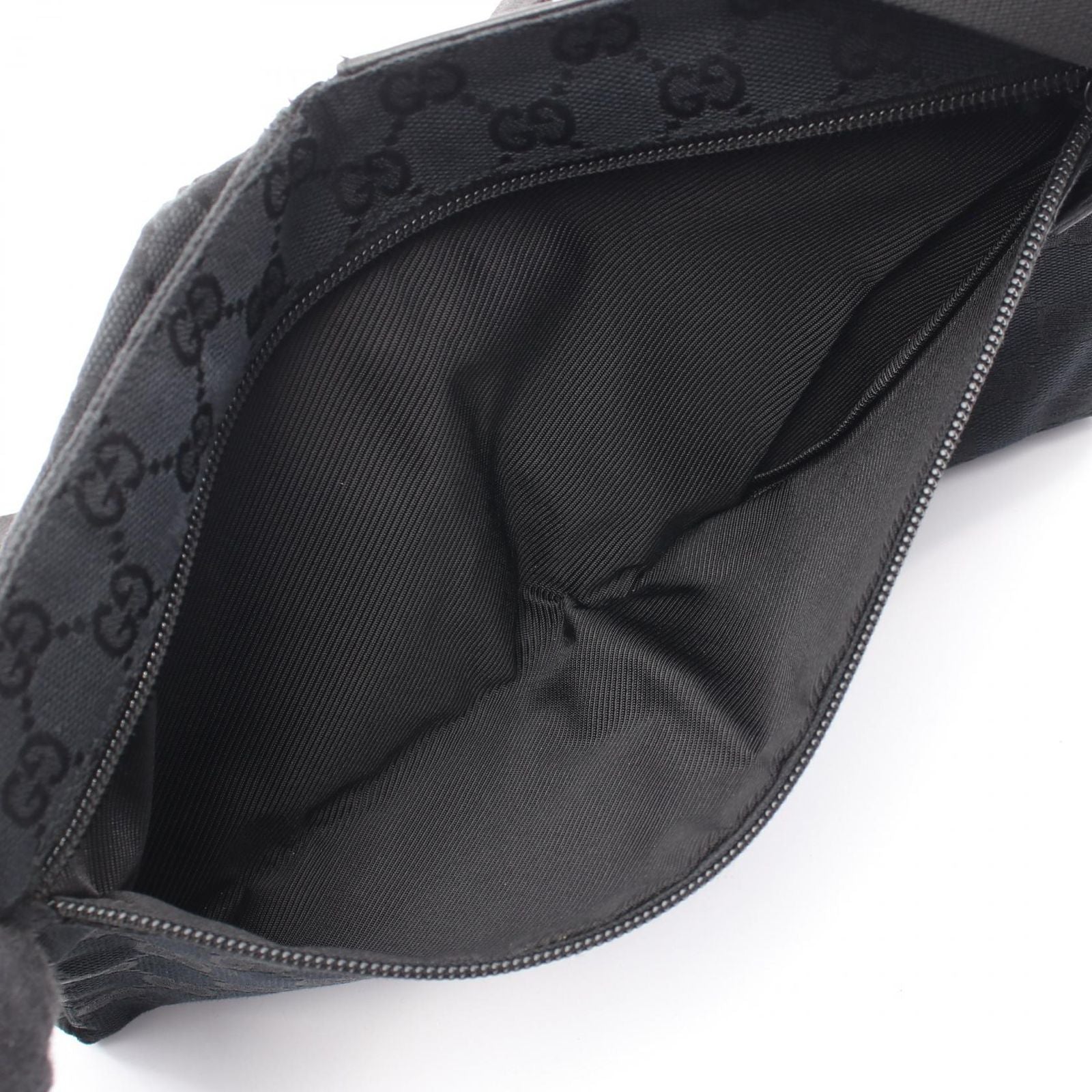 Gucci Waist Bag GG Canvas 018 Black — view 3