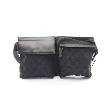 Gucci Waist Bag GG Canvas 018 Black