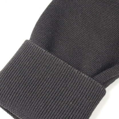 Moncler Down Jacket Cardigan Knit Contrast Black Nylon Wool — view 9