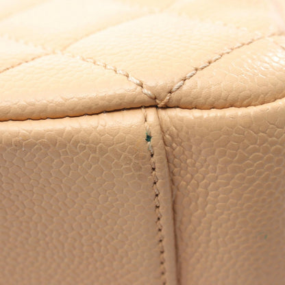 Chanel Tote Quilted Grand Shopping GST Beige Caviar Leather Chain — view 8