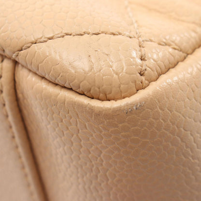 Chanel Tote Quilted Grand Shopping GST Beige Caviar Leather Chain — view 6