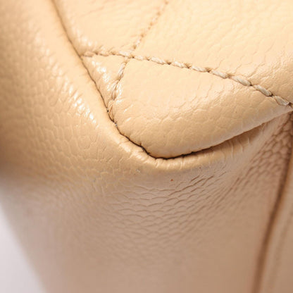 Chanel Tote Quilted Grand Shopping GST Beige Caviar Leather Chain — view 7