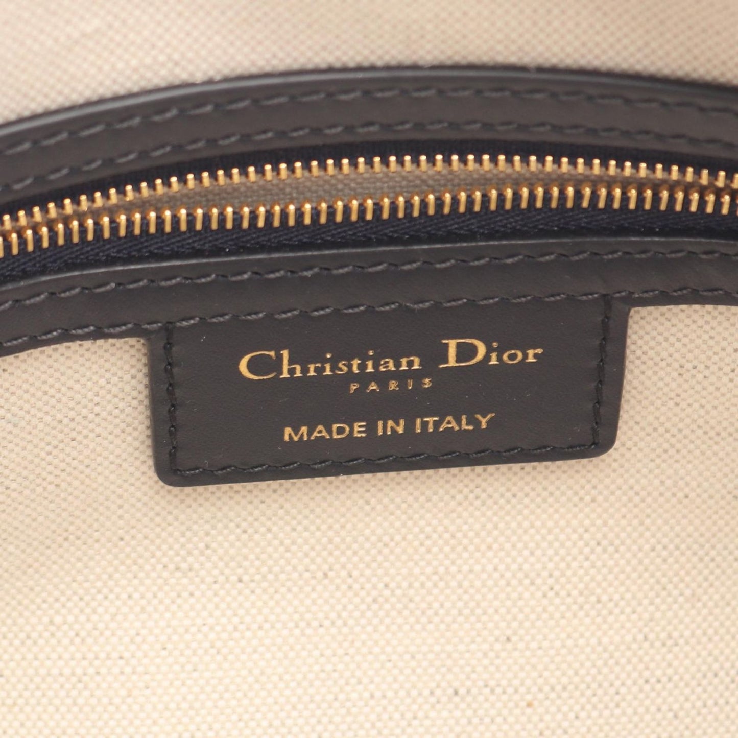Dior D-vibe Bow Sling Bag Oblique 2-Way Navy Canvas Leather — view 4