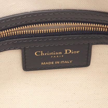 Dior D-vibe Bow Sling Bag Oblique 2-Way Navy Canvas Leather — view 4
