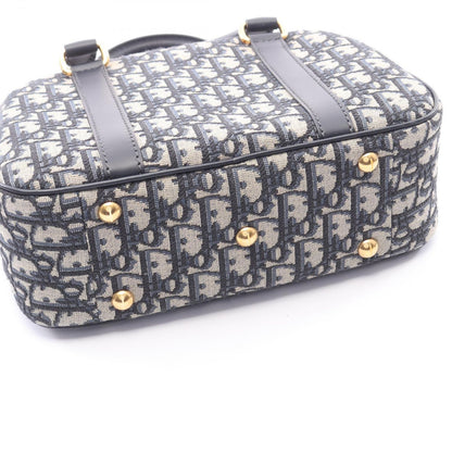Dior D-vibe Bow Sling Bag Oblique 2-Way Navy Canvas Leather — view 7