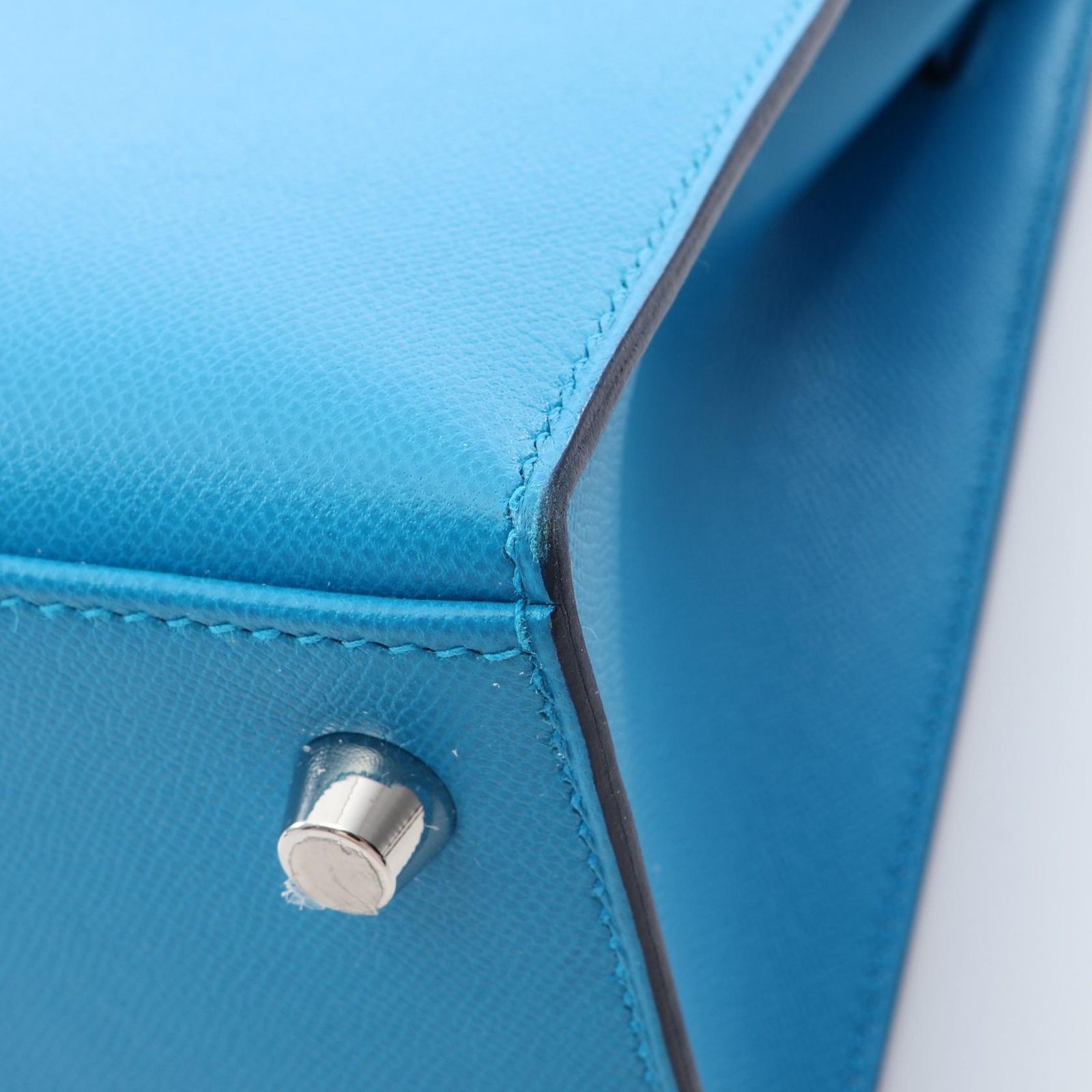 Hermes Handbag Kelly 25 Blue Frida Roy 25 Verso — view 8