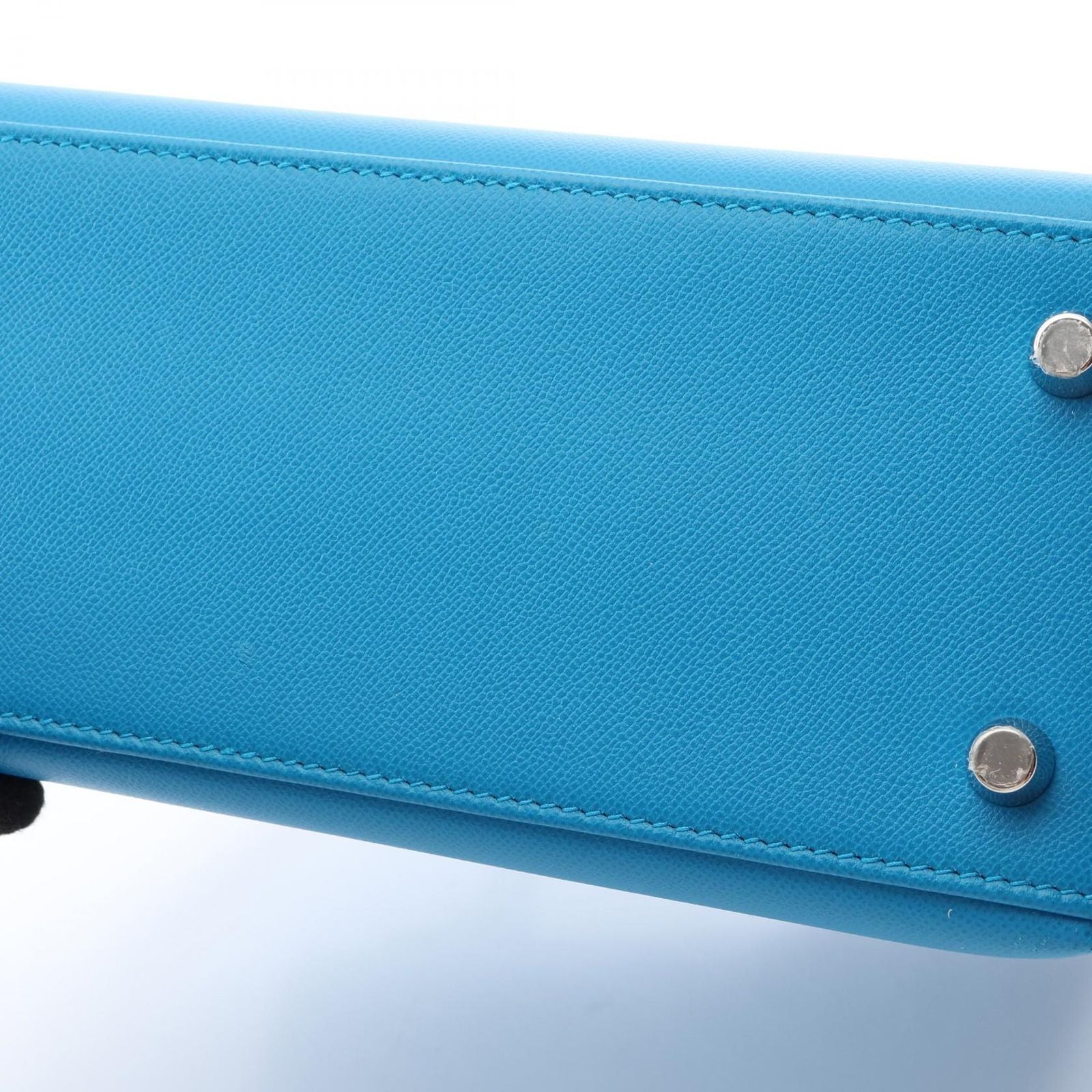 Hermes Handbag Kelly 25 Blue Frida Roy 25 Verso — view 9