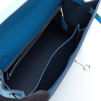 Hermes Handbag Kelly 25 Blue Frida Roy 25 Verso — view 3