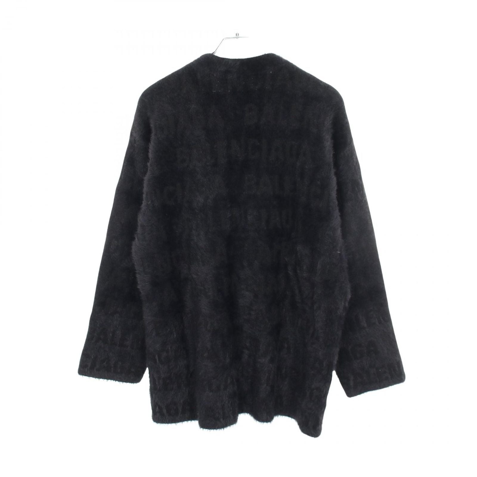 Balenciaga Cardigan Logo All Over Fur Wool — view 2