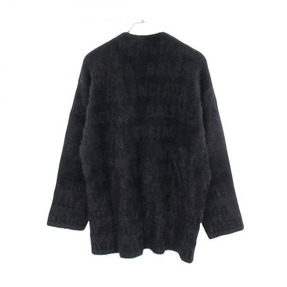 Balenciaga Cardigan Logo All Over Fur Wool — view 2