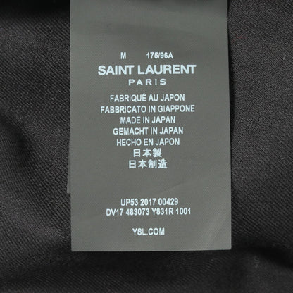 Saint Laurent Paris Military Long Sleeve Cotton Shirt — view 5