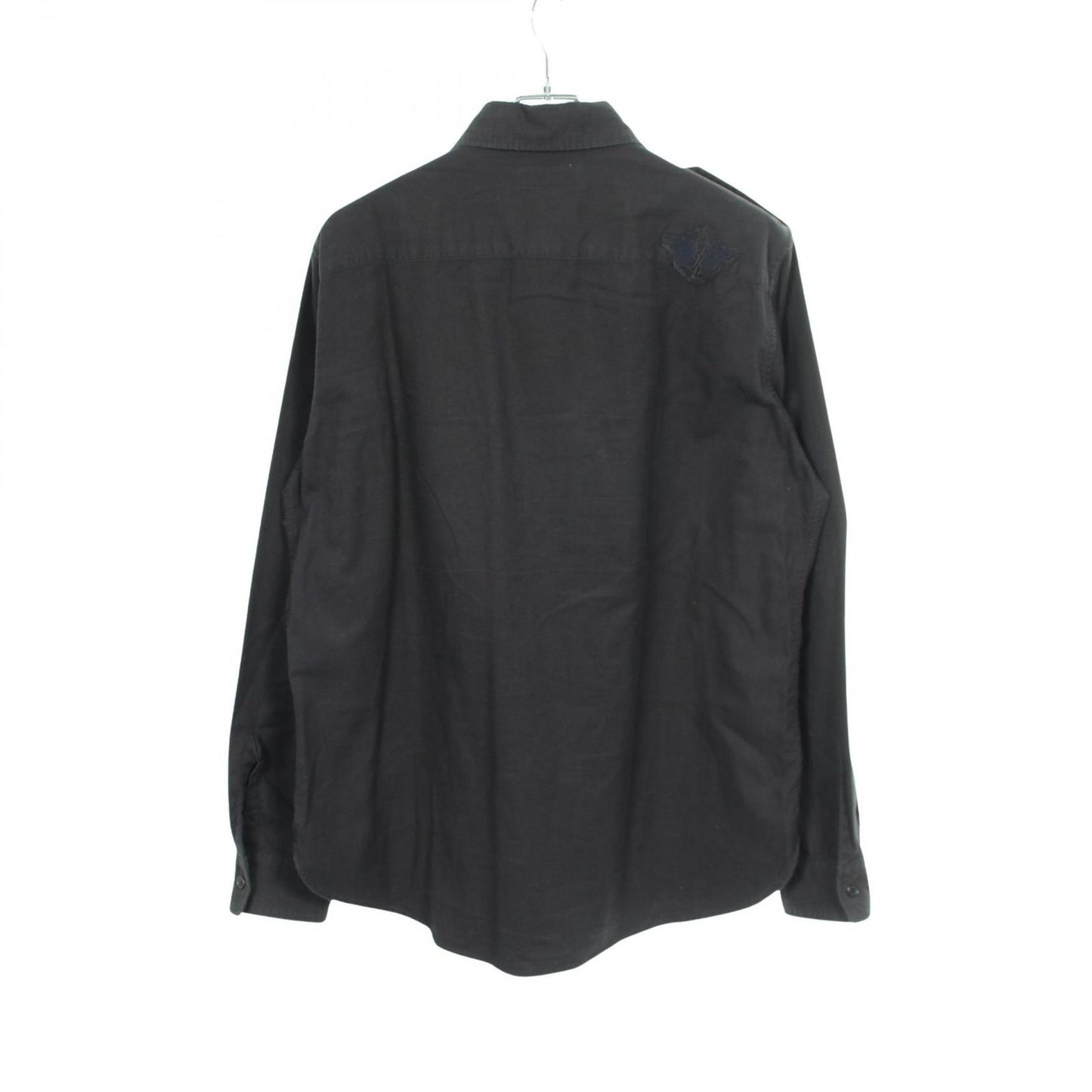 Saint Laurent Paris Military Long Sleeve Cotton Shirt — view 2